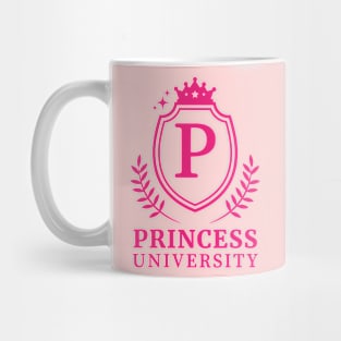 Princess University Pink Outline Mug